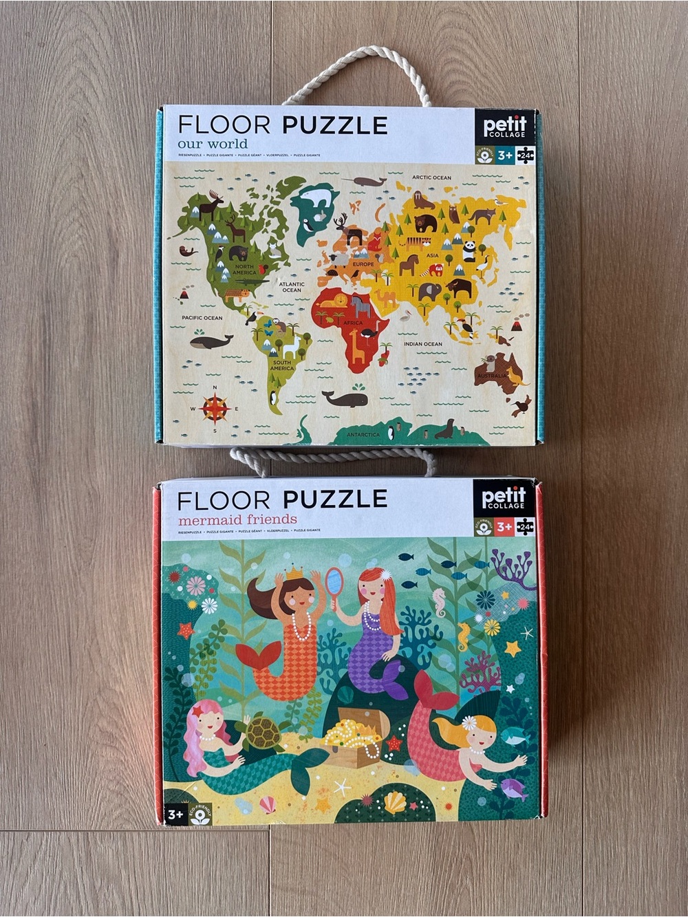 Petit Collage Kids Floor Puzzle - Mermaid Friends / Our World